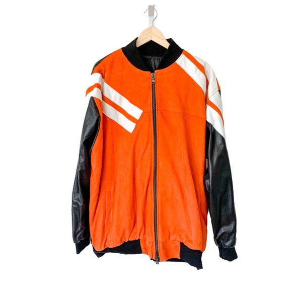 Other - Custom Leather and Suede Bomber Jacket